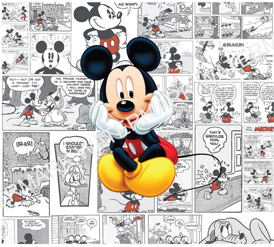 Mickey Cartoon Strips Tumbler PNG Instant Download Digital File